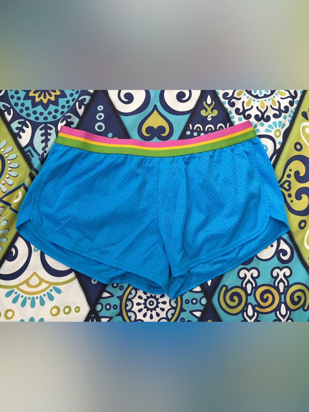 Soffe Juniors Large Mesh Mini Shorts with Retro Waistband